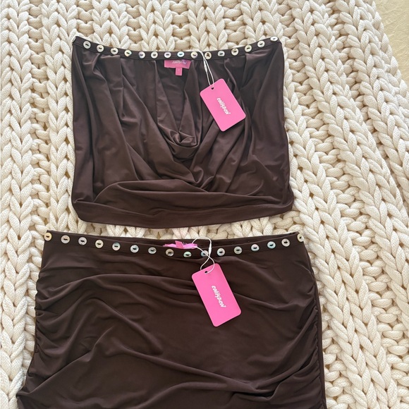 Brown Edikted Set with Silver Accents - Picture 2 of 2